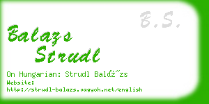 balazs strudl business card